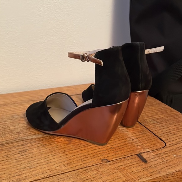 Leather seychelles peep toe wedges - Picture 4 of 7